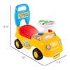 Toy Time Ride On Activity Car Toy Push Walking with Steering Wheel, Lights, Sounds, Music for Babies/Toddlers 856387ISN
